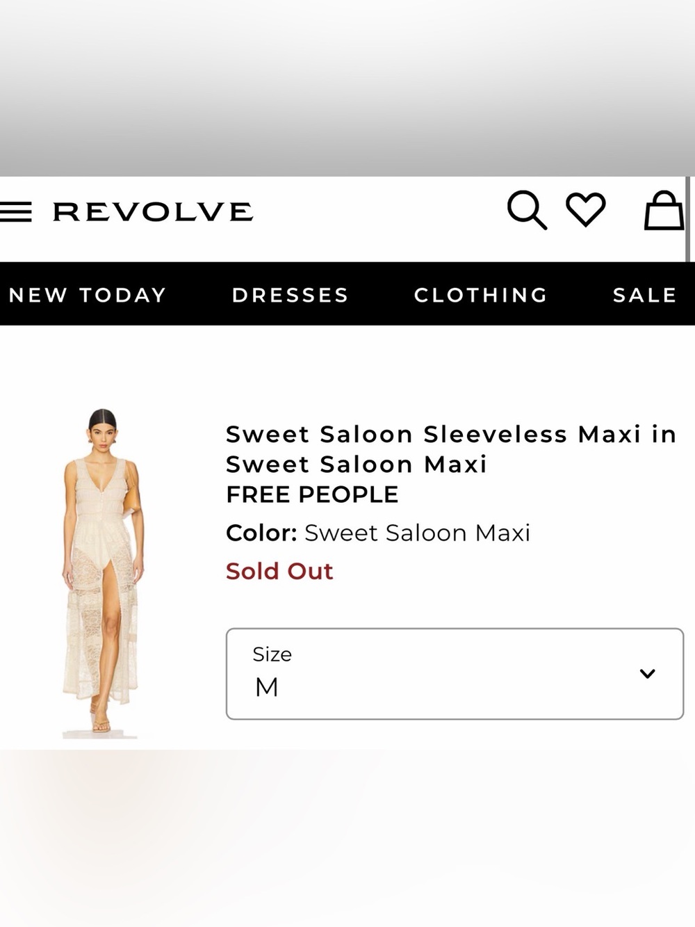 🤍 Free People Sweet Saloon Maxi Dress Tea Creme Lace Boho Medium NWT $228 MSRP - Picture 4 of 10